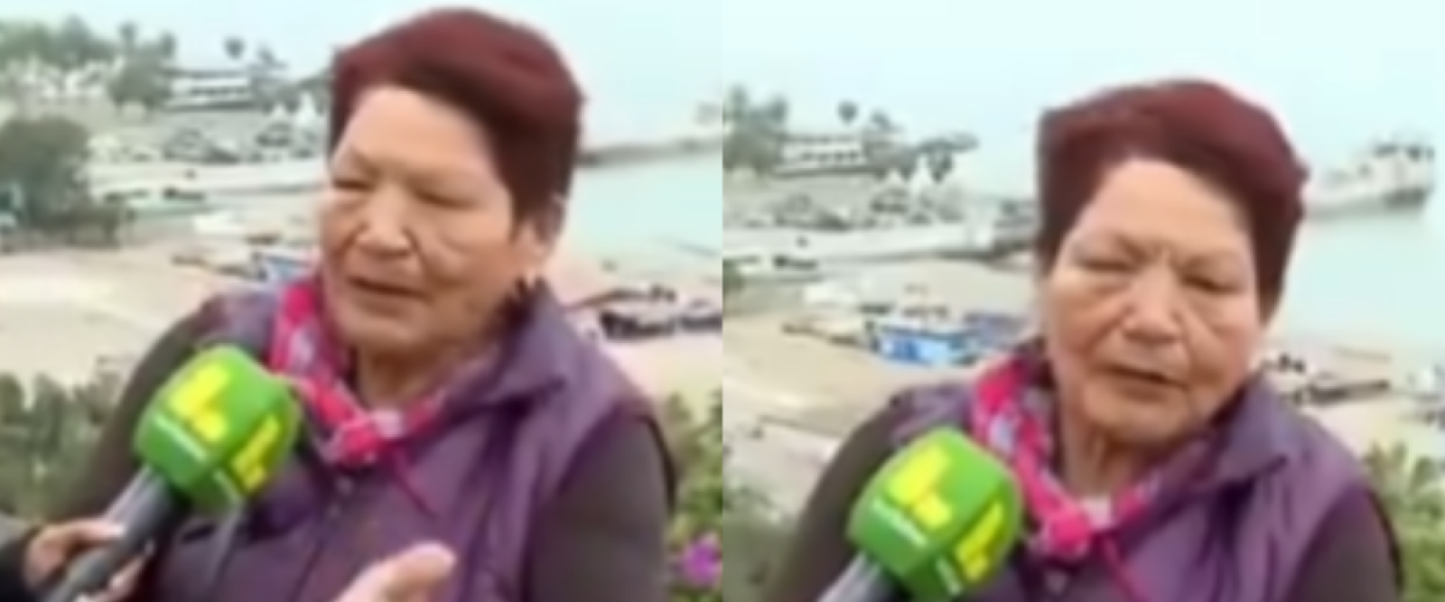 “Solo tengo que correr”: Abuela llevó a su nieto a la costa para ver el posible tsunami en Perú